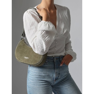 Lancaster Paris Bag Shoulde Suede leather  Lancaster Paris Bag Shoulde Suede leather