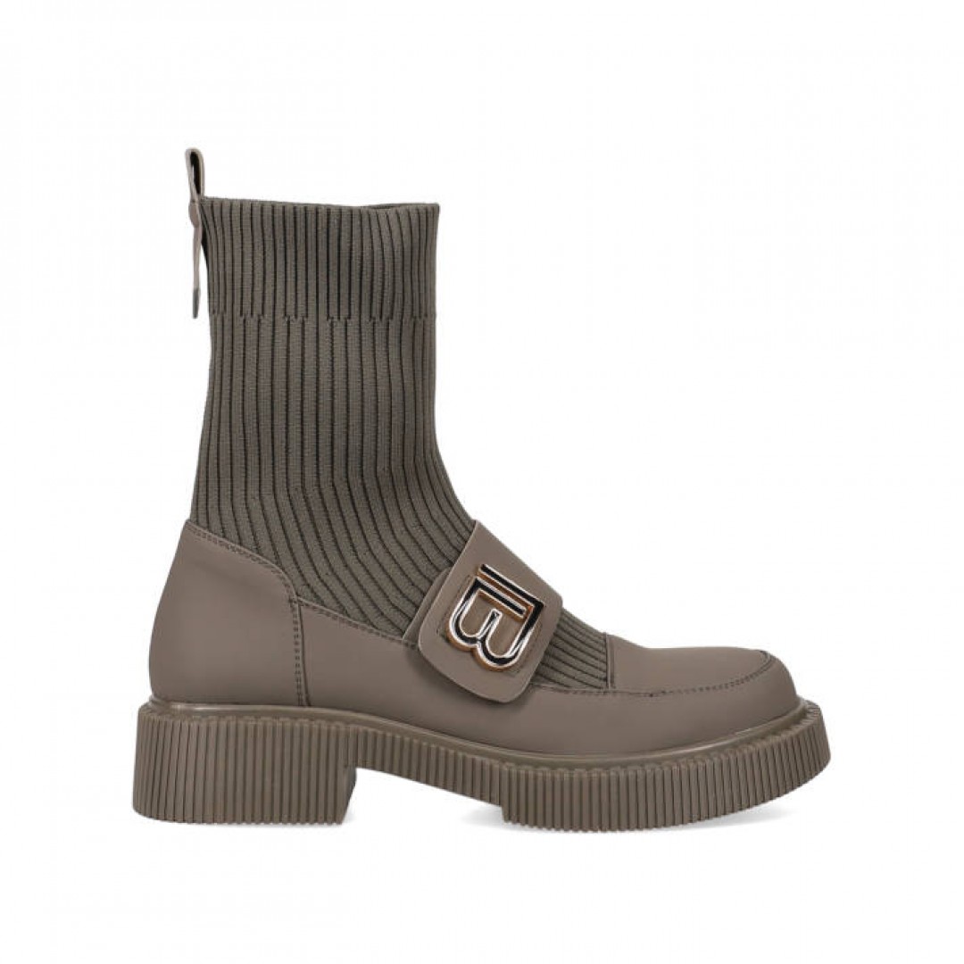 Laura Biagiotti chaki sock boots . Laura Biagiotti chaki sock boots .