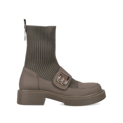 Laura Biagiotti chaki sock boots . Laura Biagiotti chaki sock boots .