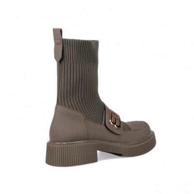 Laura Biagiotti chaki sock boots . Laura Biagiotti chaki sock boots .