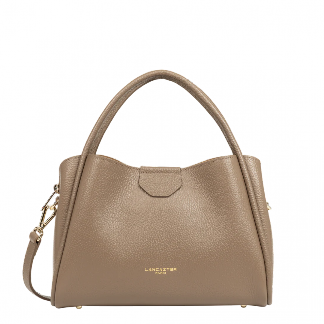 LANCASTER PARIS BLACK beige handbag . LANCASTER PARIS BLACK beige handbag .