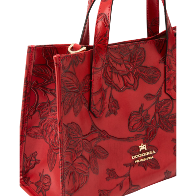 Cuoieria  red tote Bag . Cuoieria  red tote Bag .