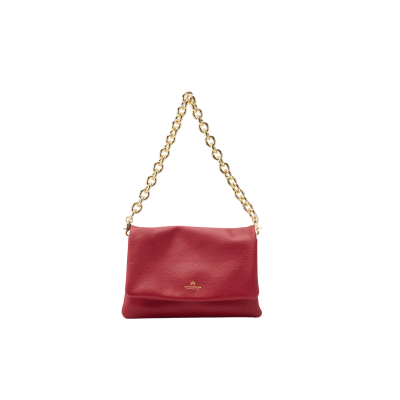Cuoieria  red large flap bag . Cuoieria  red large flap bag .