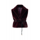 MEXX Waistcoat Fur Belted Dark Red MEXX Waistcoat Fur Belted Dark Red