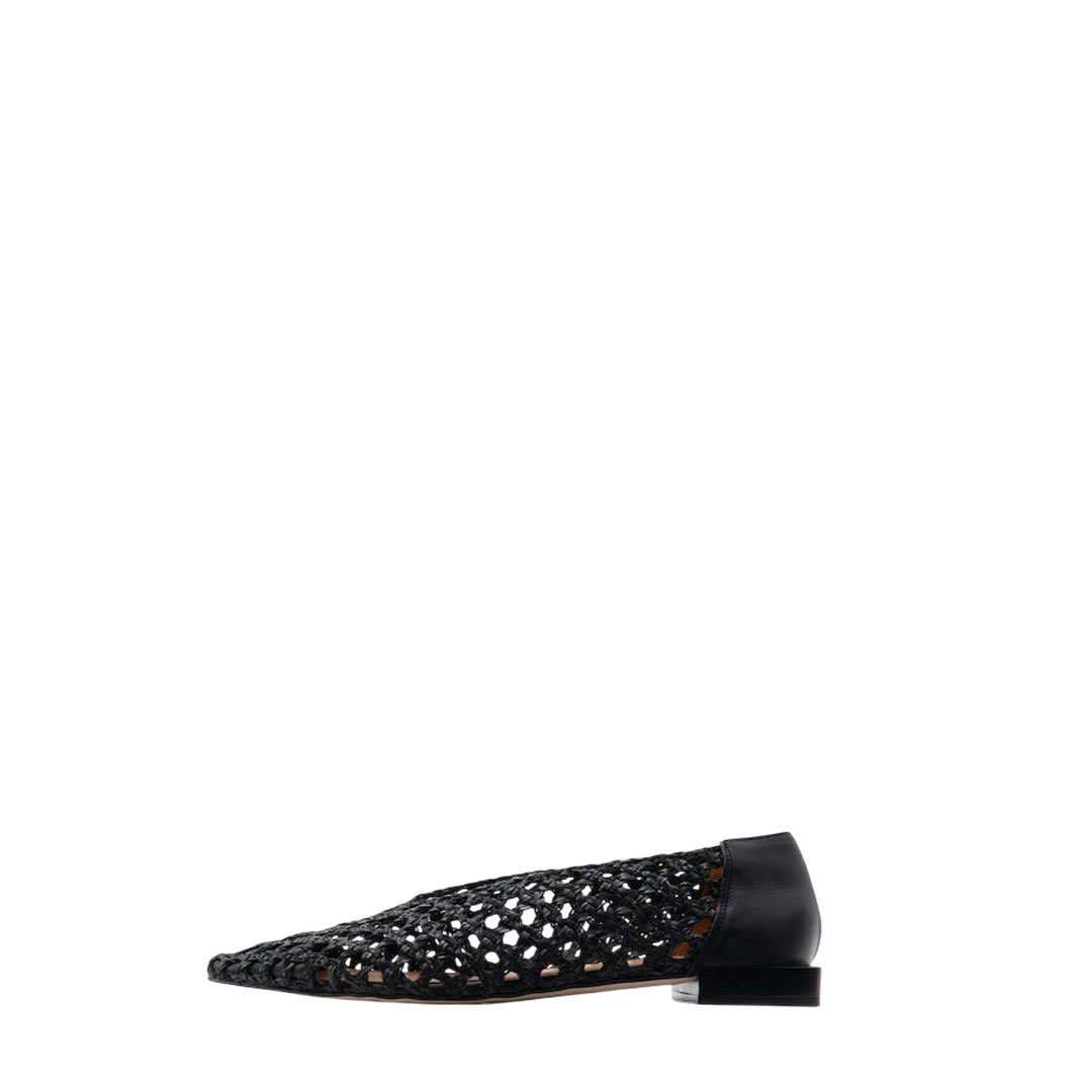 Angel Alarcon Elodie Black Ballerinas