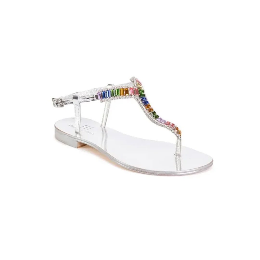 Emanuela Caruso Capri Silver Sandals