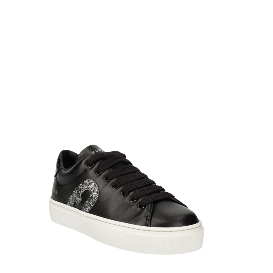 Furla Lace Up Black Sneaker