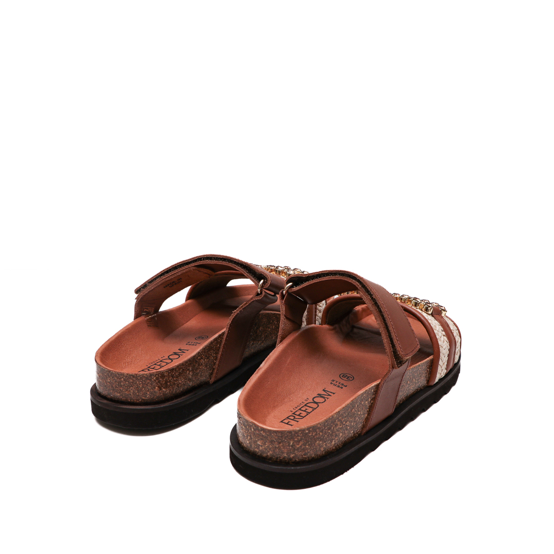 Freedom Gaya Brown Sandals