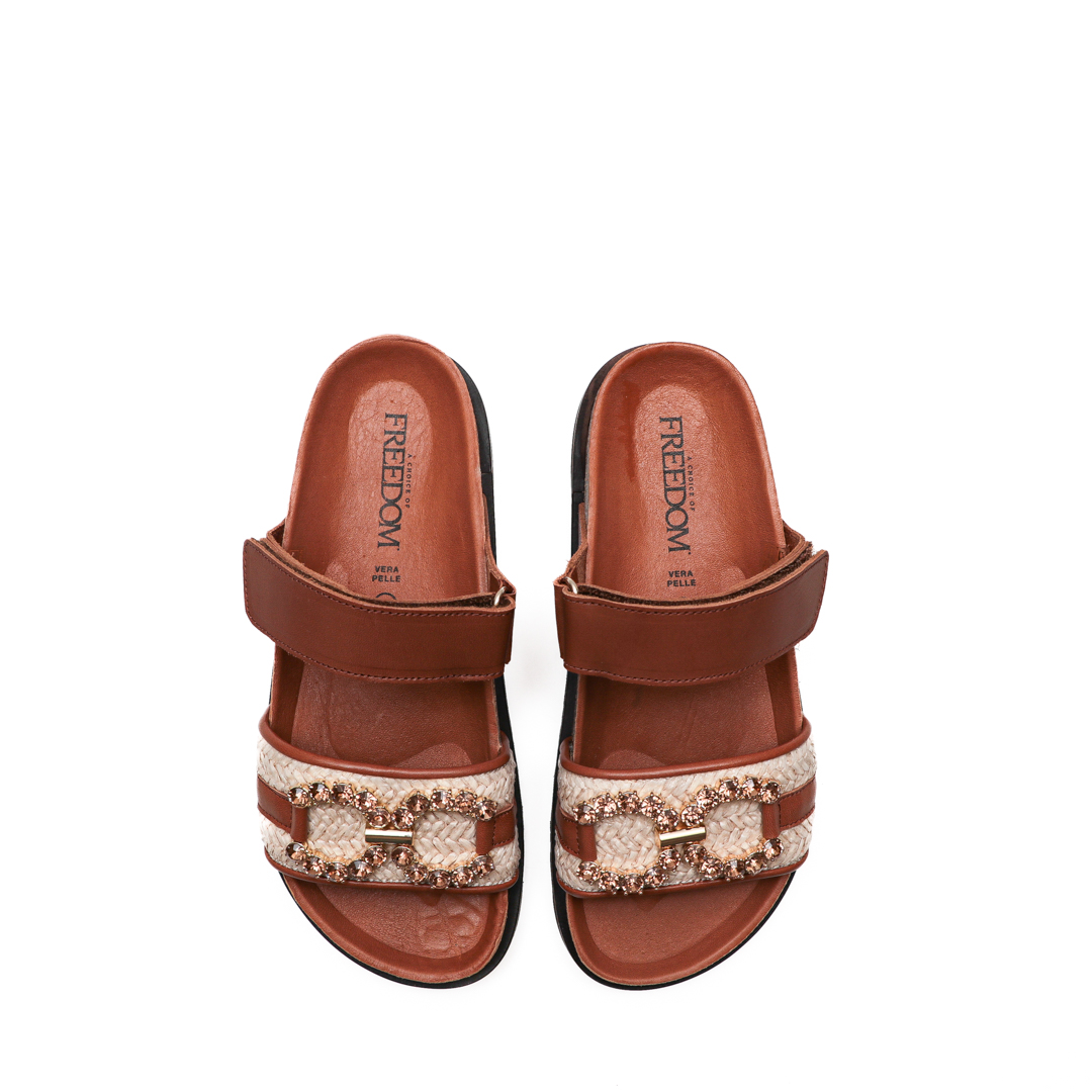 Freedom Gaya Brown Sandals