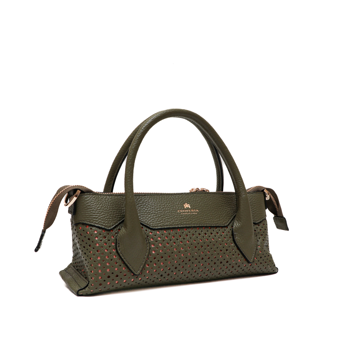 Cuoieria Holly Small Olive  Tote Bag