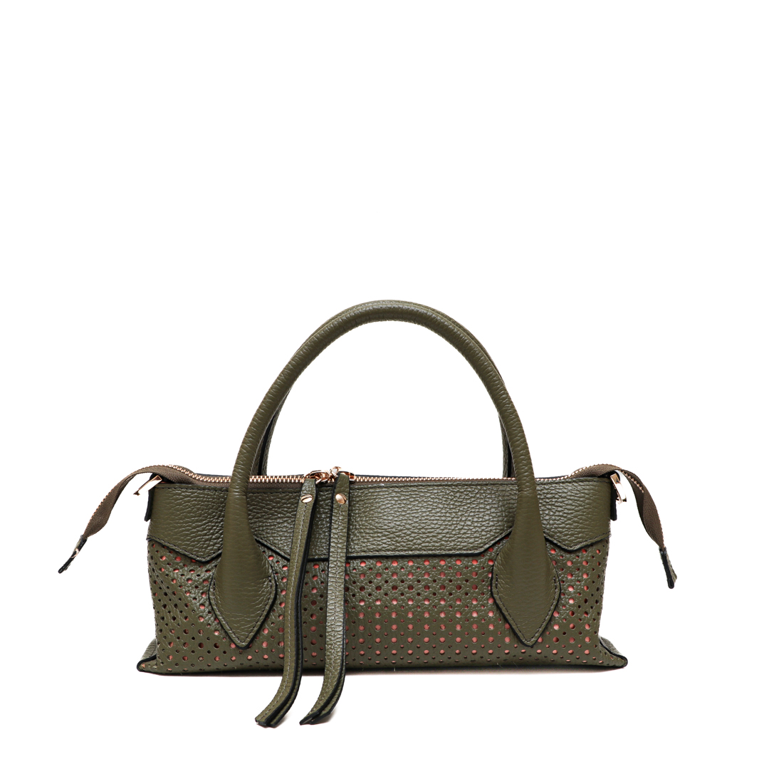 Cuoieria Holly Small Olive  Tote Bag