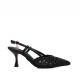 Laura Biagiotti Black Slingback Pumps
