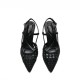 Laura Biagiotti Black Slingback Pumps