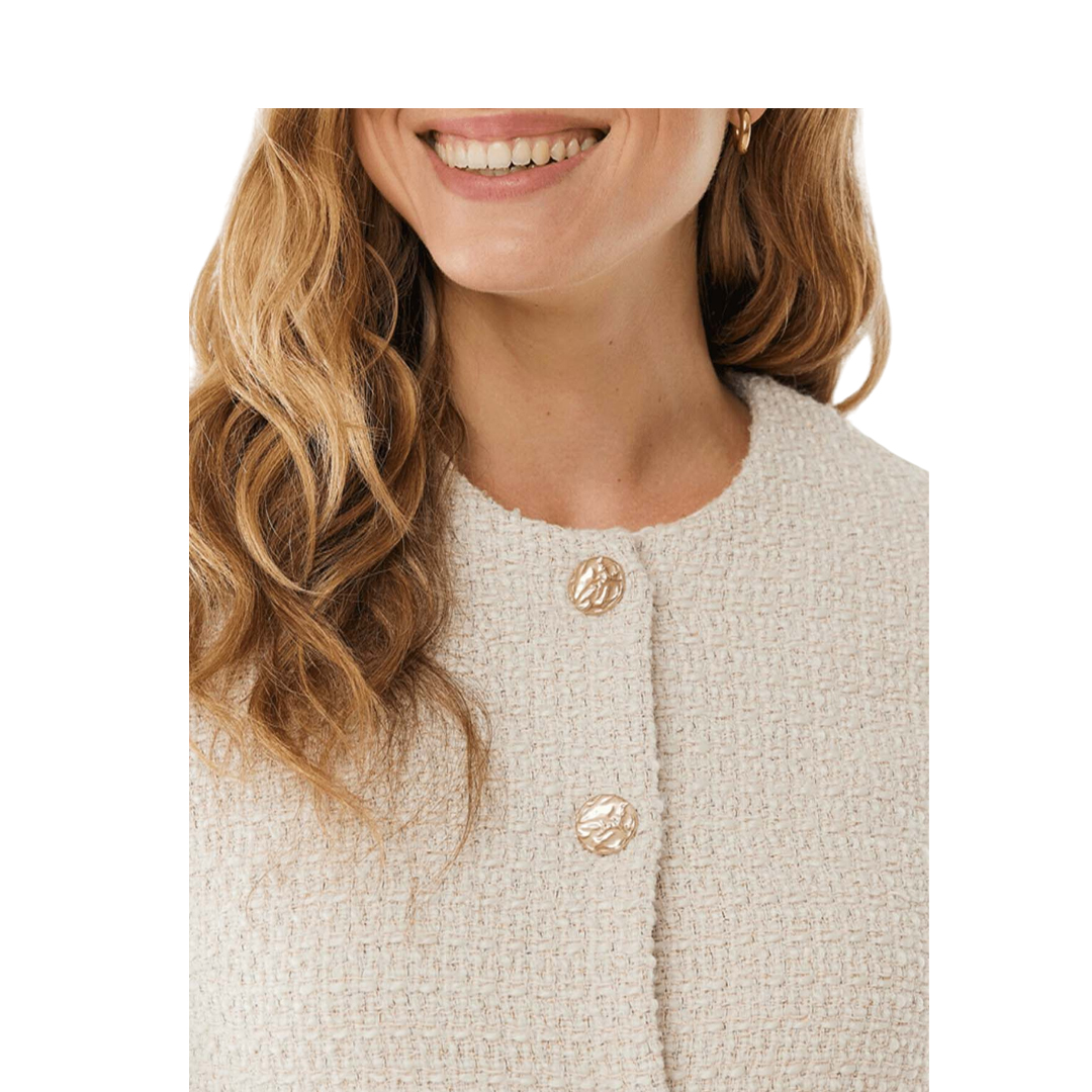 Mexx Cream Tweed Jacket Mexx Cream Tweed Jacket