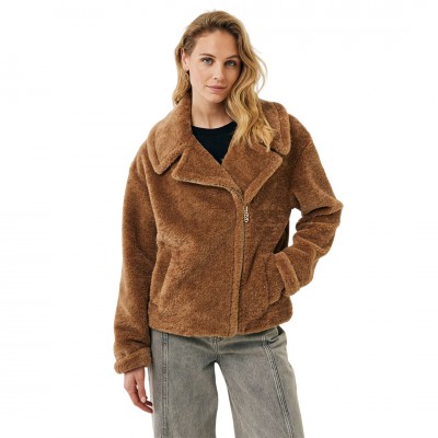 Mexx Teddy Brown  Biker Jacket Mexx Teddy Brown  Biker Jacket
