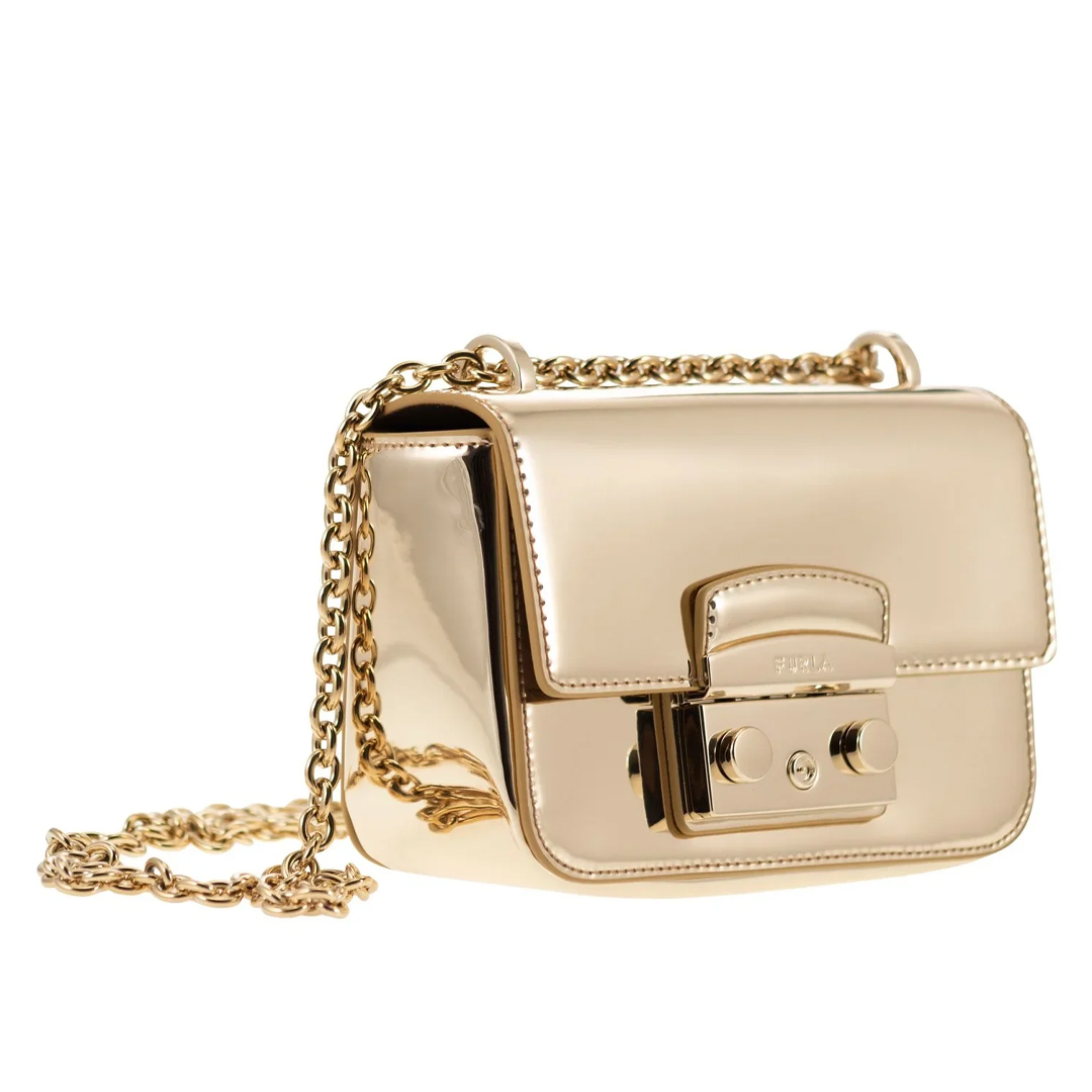Furla Metropolis Mini Gold Crossbody