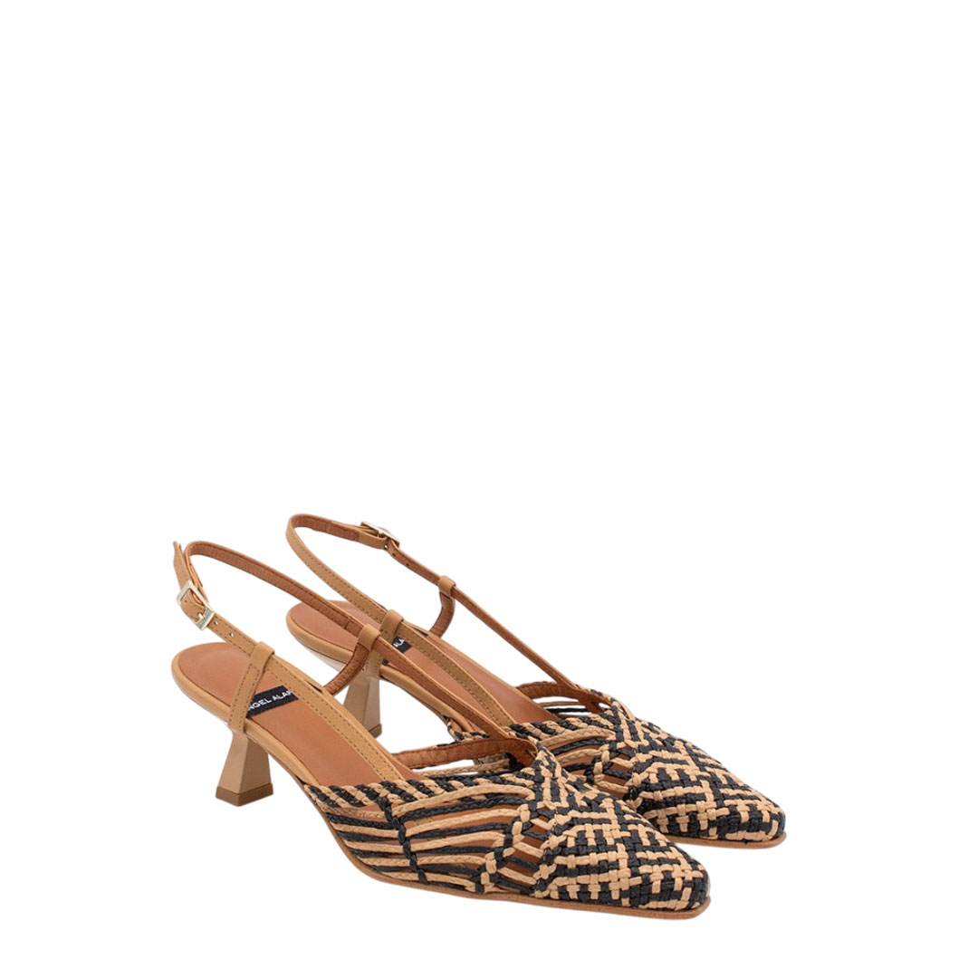 Angel Alarcon Chloe Brown Sling-back Pumps