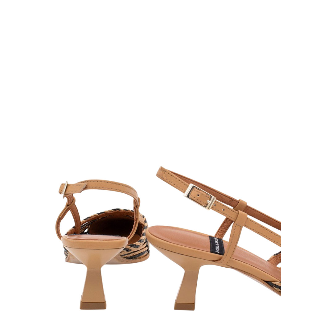 Angel Alarcon Chloe Brown Sling-back Pumps
