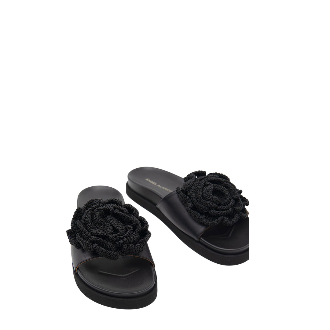 Angel Alarcon Julia Black Sandals