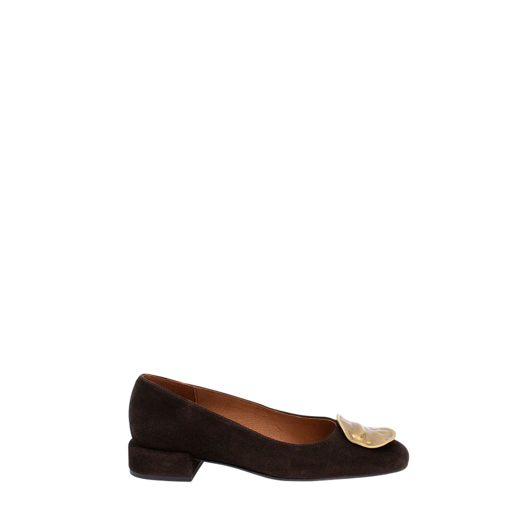 Angel Alarcon Perle Brown Ballerinas