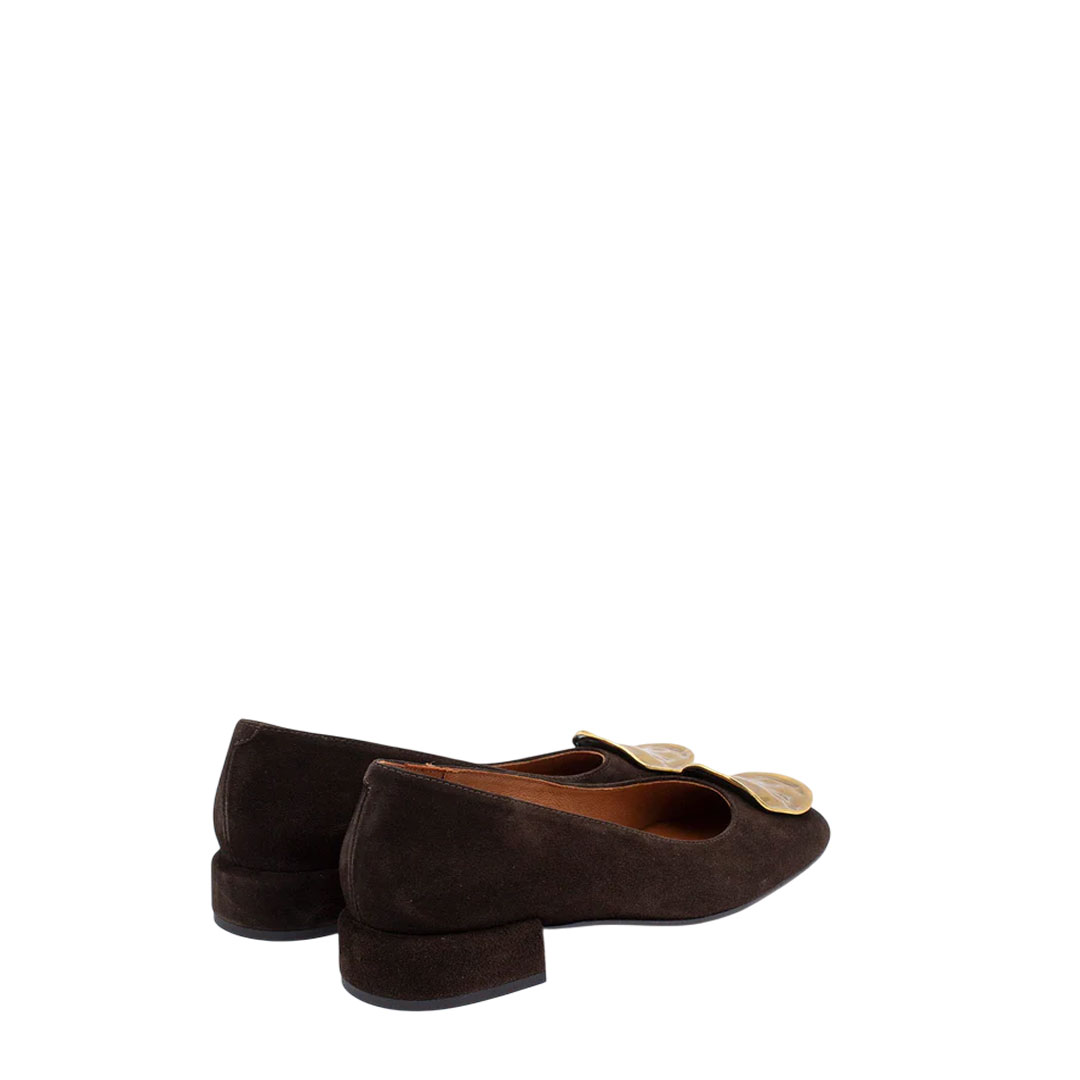 Angel Alarcon Perle Brown Ballerinas