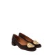 Angel Alarcon Perle Brown Ballerinas