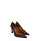 Angel Alarcon Lariah Croco Wine High Heels