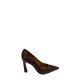 Angel Alarcon Lariah Croco Wine High Heels
