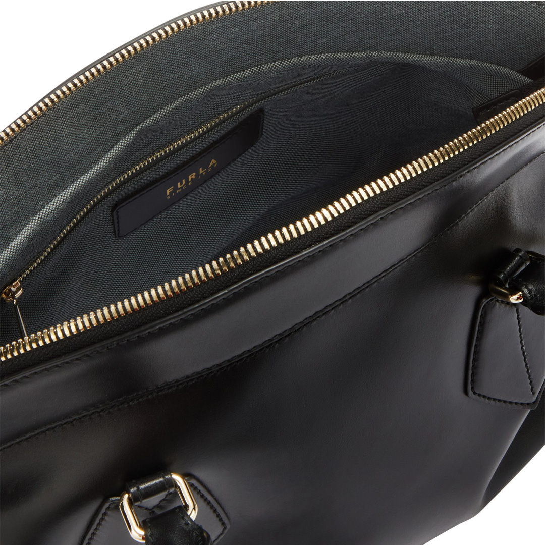 Furla Erica M Black Tote Bag