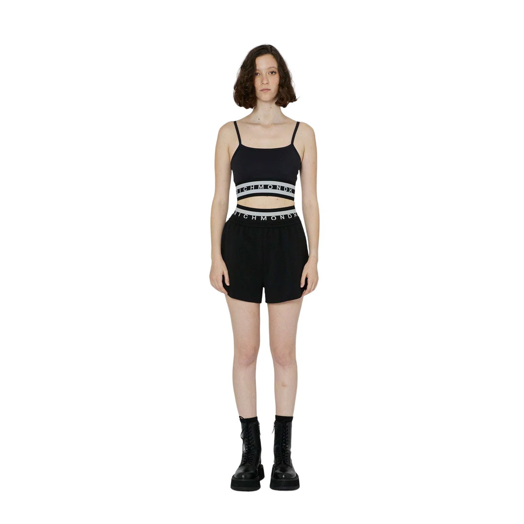 John Rchmond BlackCrop-Top