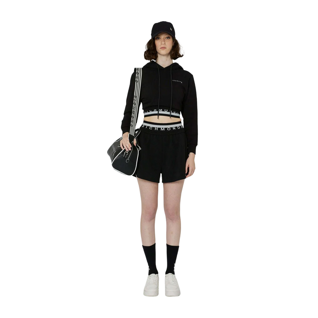 John Richmond Black Sporty Shorts