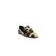 Schutz Couro Animal Print Moccasins