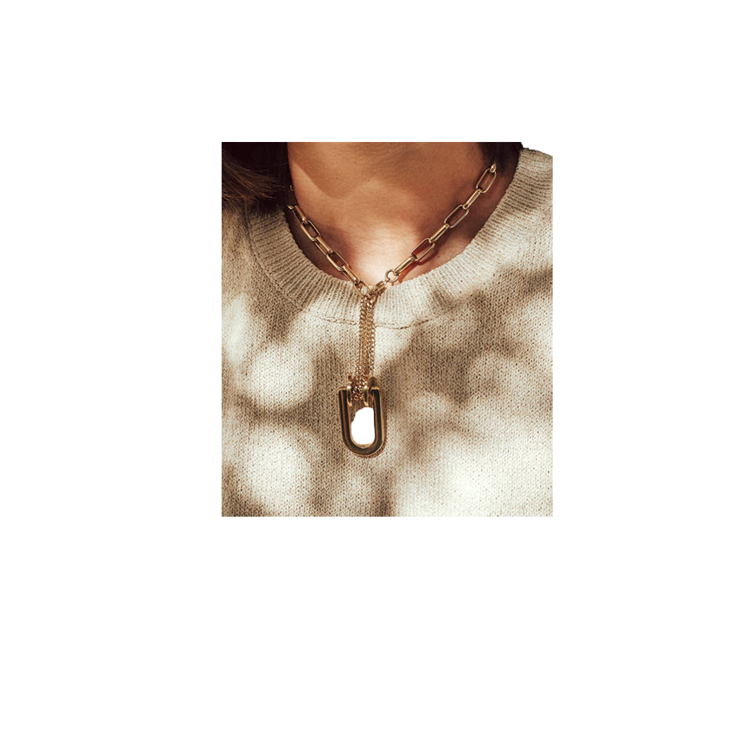 Zag Bijoux Thora Gold Necklace 
