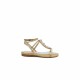 Emanuela Caruso Capri Sandals Gold/Silver