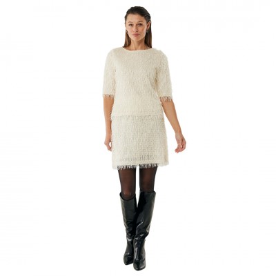 Mexx Ruffle Strings Cream Skirt Mexx Ruffle Strings Cream Skirt