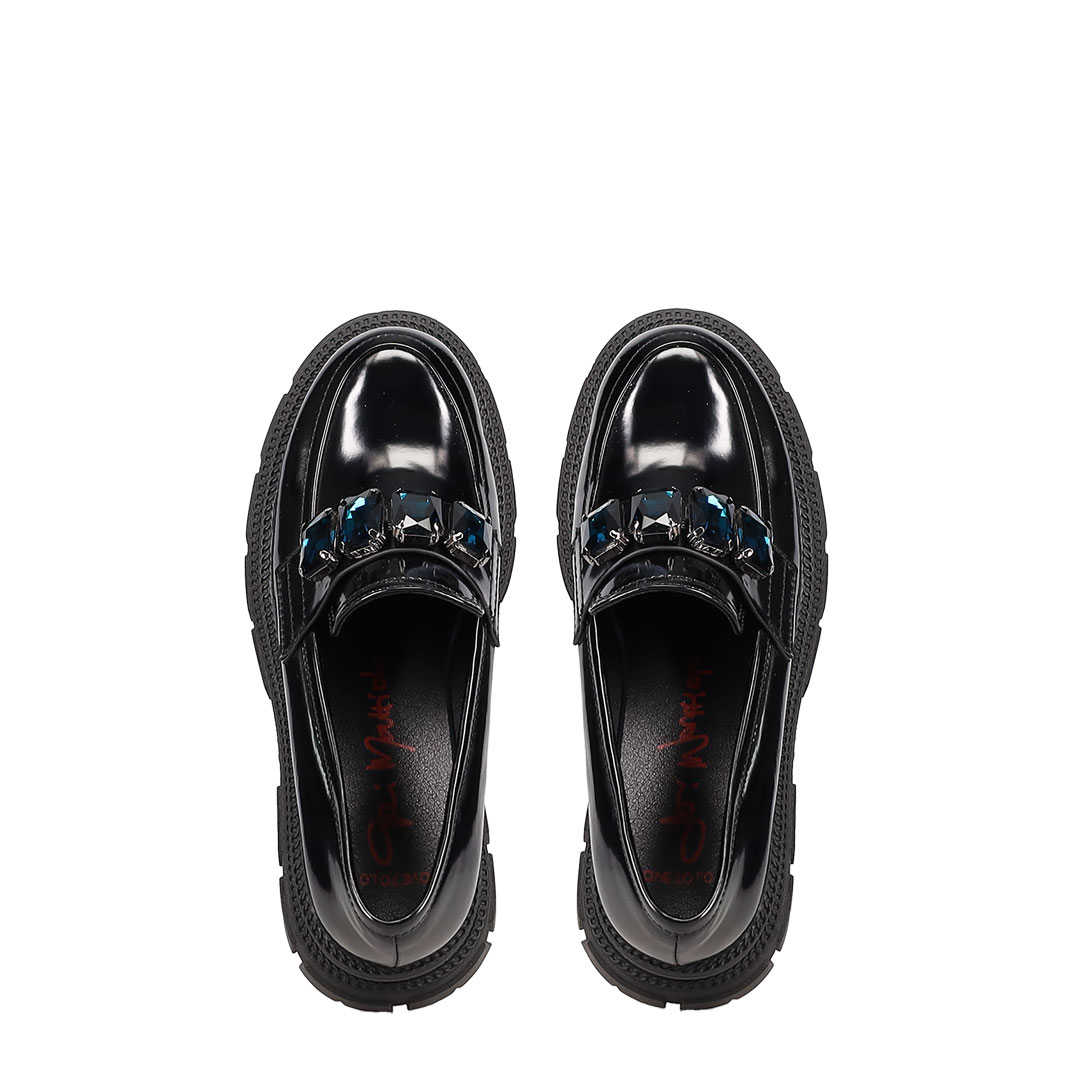 Gai Matiolo Black Loafers
