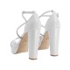 Guy Laroche White Pearl Sandals