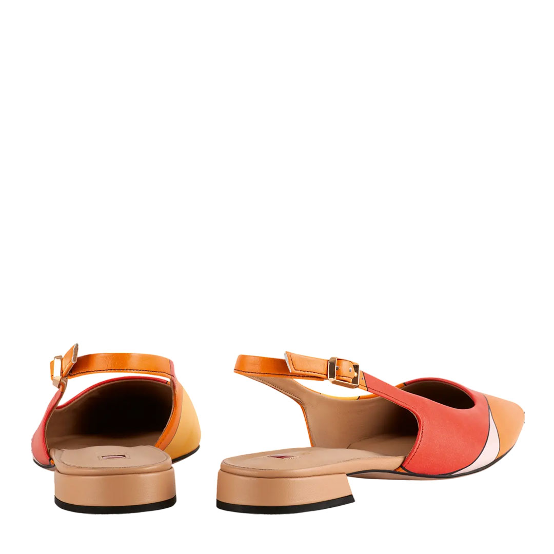 Hogl Sophie Orange Sling-back Ballerinas