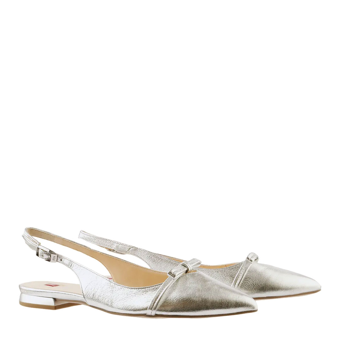 Hogl Pretty Silver SlingbacK Ballerinas