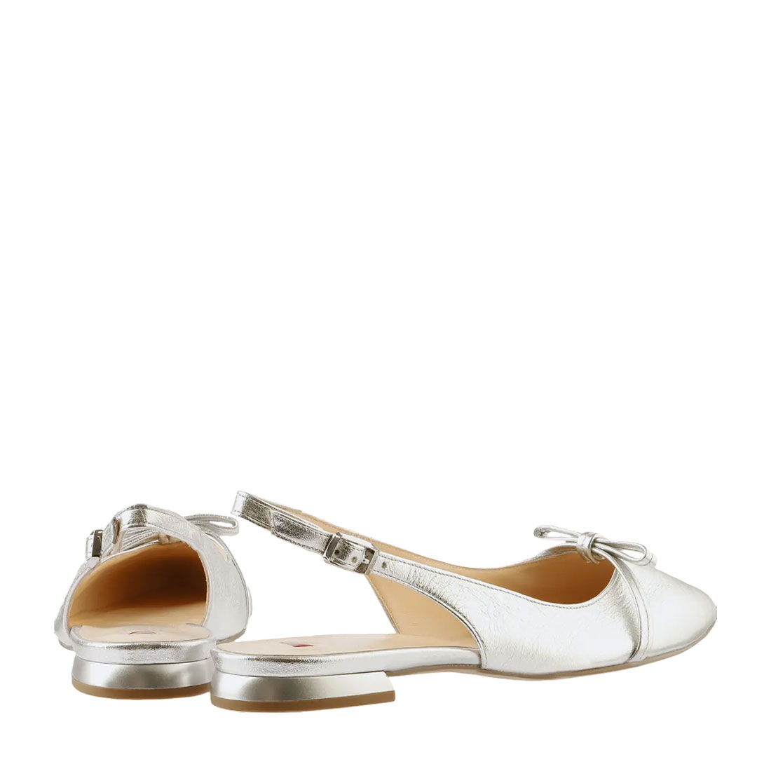 Hogl Pretty Silver SlingbacK Ballerinas