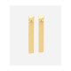 Zag Bijoux Signal Gold Earrings