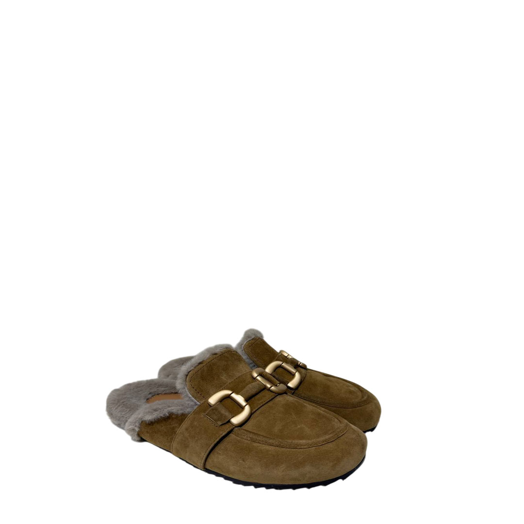 Lodi Teddy Brown Mules
