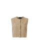 Mexx Tweed Taupe Sleeveless Gilet