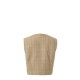 Mexx Tweed Taupe Sleeveless Gilet