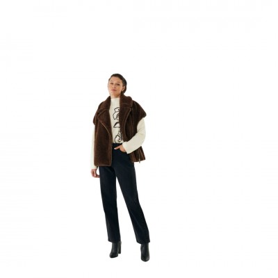 Mexx Teddy Dark Brown Waistcoat