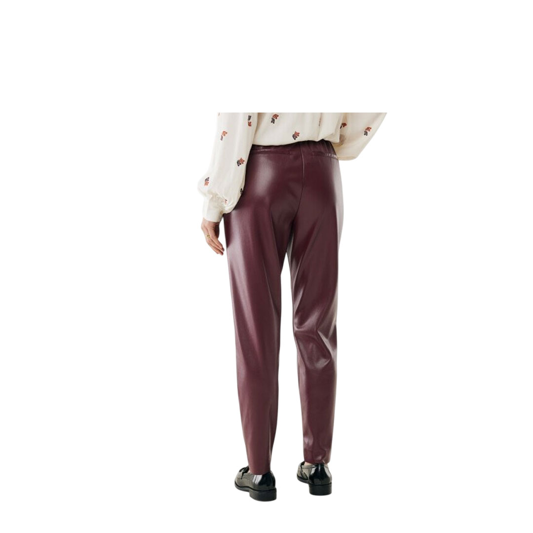 Mexx  Dark Red  Pu Leather Pants
