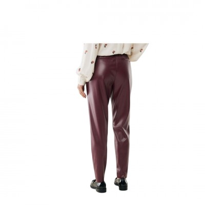 Mexx  Dark Red  Pu Leather Pants
