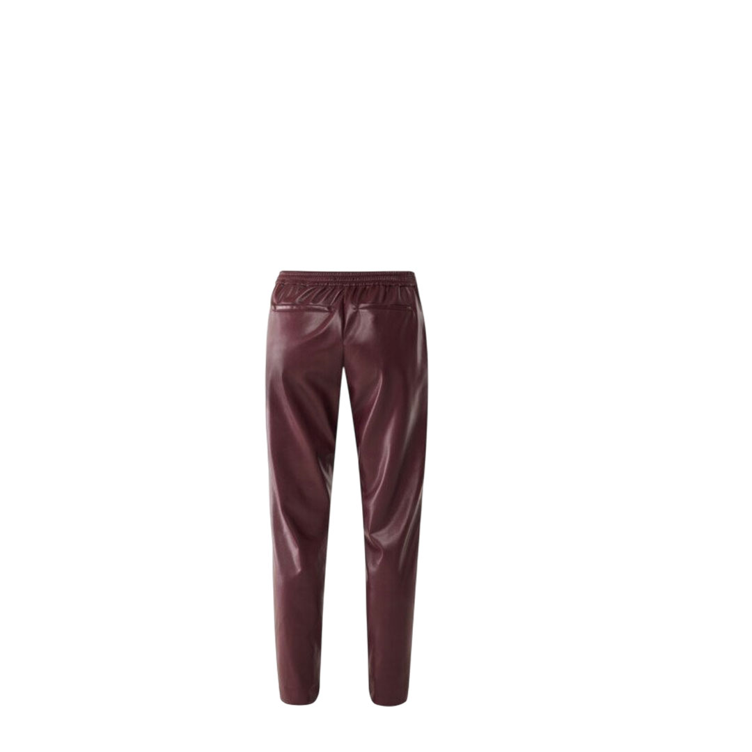 Mexx  Dark Red  Pu Leather Pants