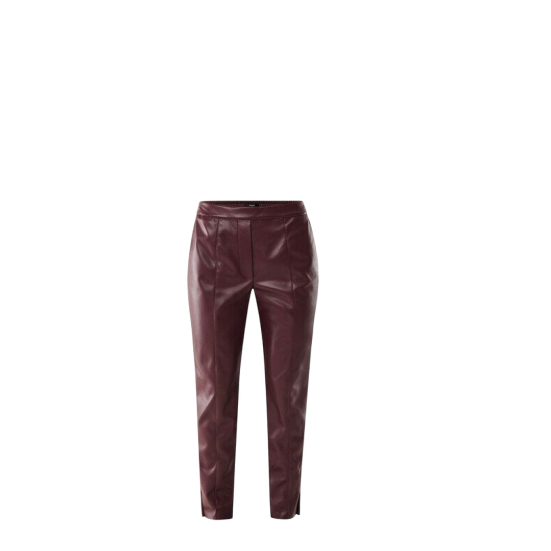 Mexx  Dark Red  Pu Leather Pants