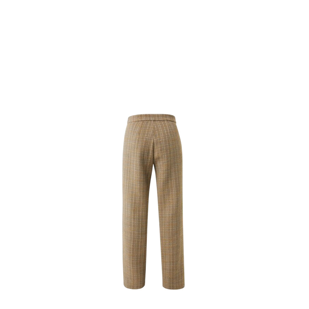 Mexx Tweed Taupe Straight Leg Pant